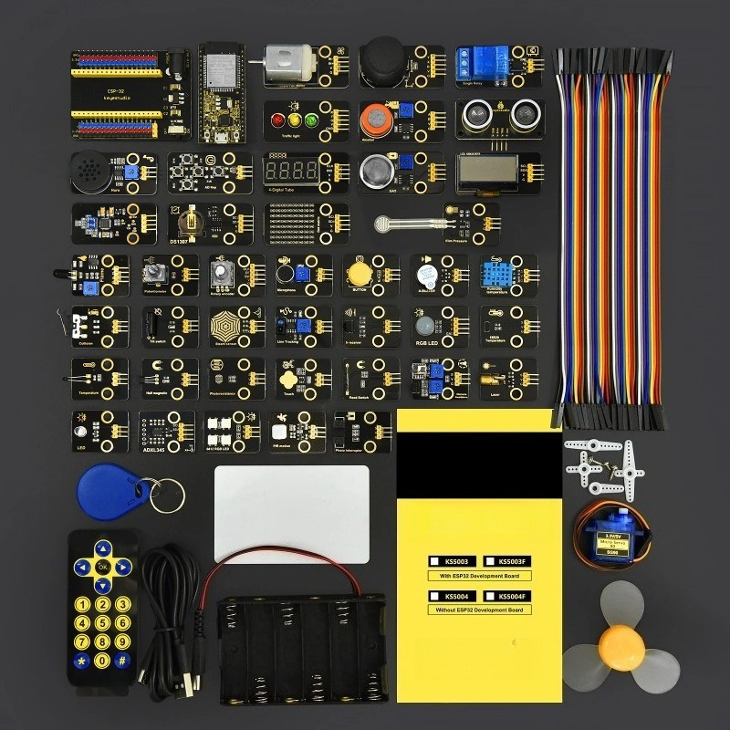 Diy Electronics Projects For Adults - ชุดโมดูลเซ็นเซอร์ ESP32 42 in 1 สำหรับผู้ใหญ่