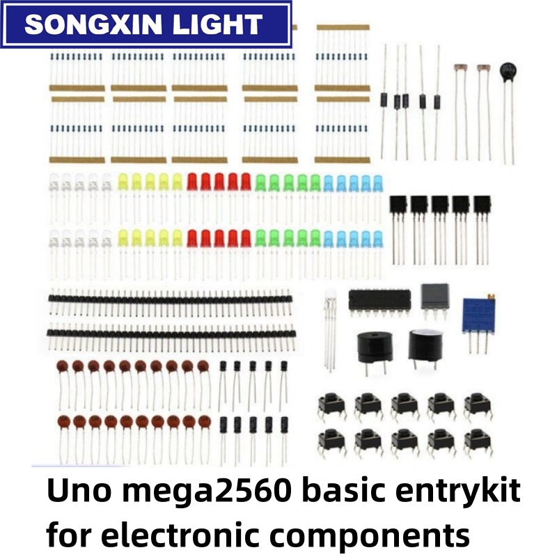 Diy Electronics Basics - SX Diy ใหม่ส่วนประกอบอิเล็กทรอนิกส์ Basic Starter Kit