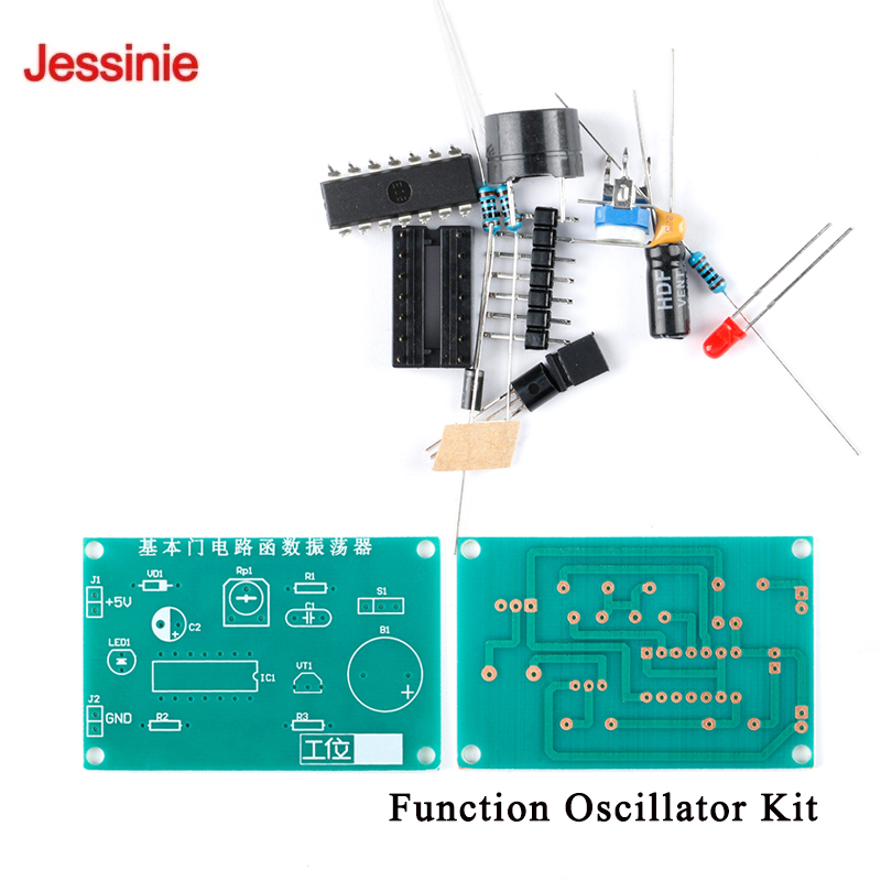 Diy Electronics Basics - ชุดฝึกอบรมวงจรลอจิกเกตแบบพื้นฐาน 5 ชิ้น/1 ชิ้น ชุดประกอบอุปกรณ์อิเล็กทรอนิกส์สำหรับการบัดกรี DIY