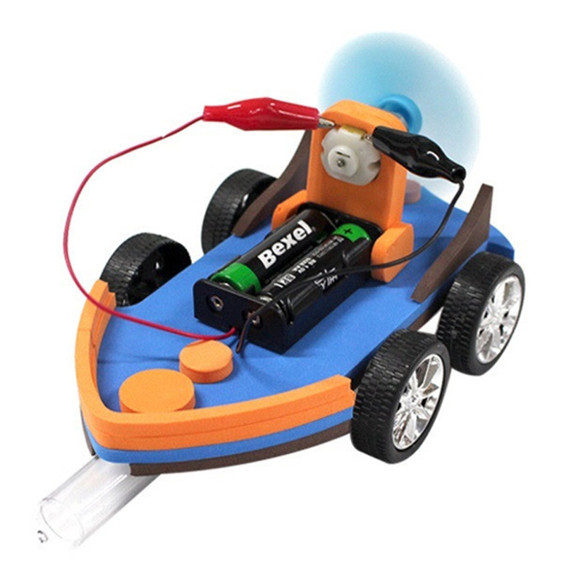 Diy Boat Electronics - DIY Aerodynamic Speedboat ชุดวิทยาศาสตร์เรือรถ STEM การทดลองเทคโนโลยีเด็กฟิสิกส์อิเล็กทรอนิกส์ของเล่นสําหรับเด็กนักเรียน