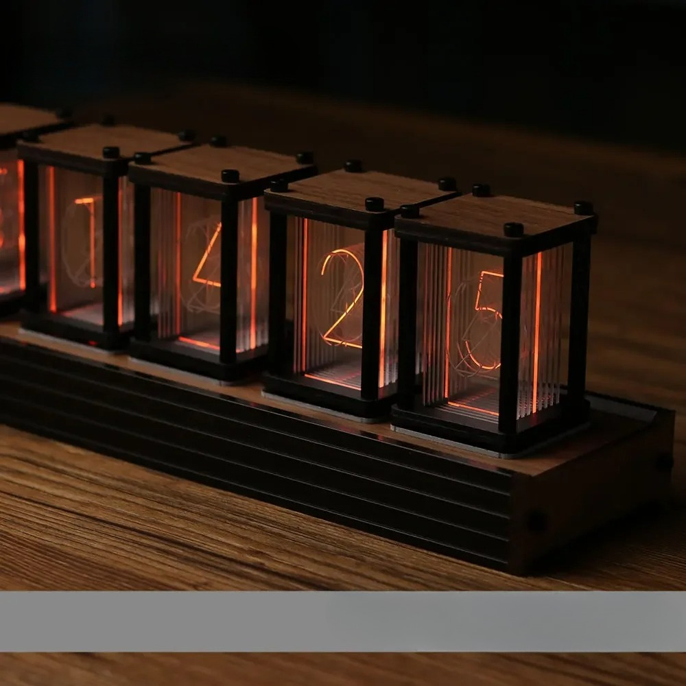 Diy Electronics Table - นาฬิกาหลอดนิกซี่ RGB DIY นาฬิกาตั้งโต๊ะ LED อิเล็กทรอนิกส์