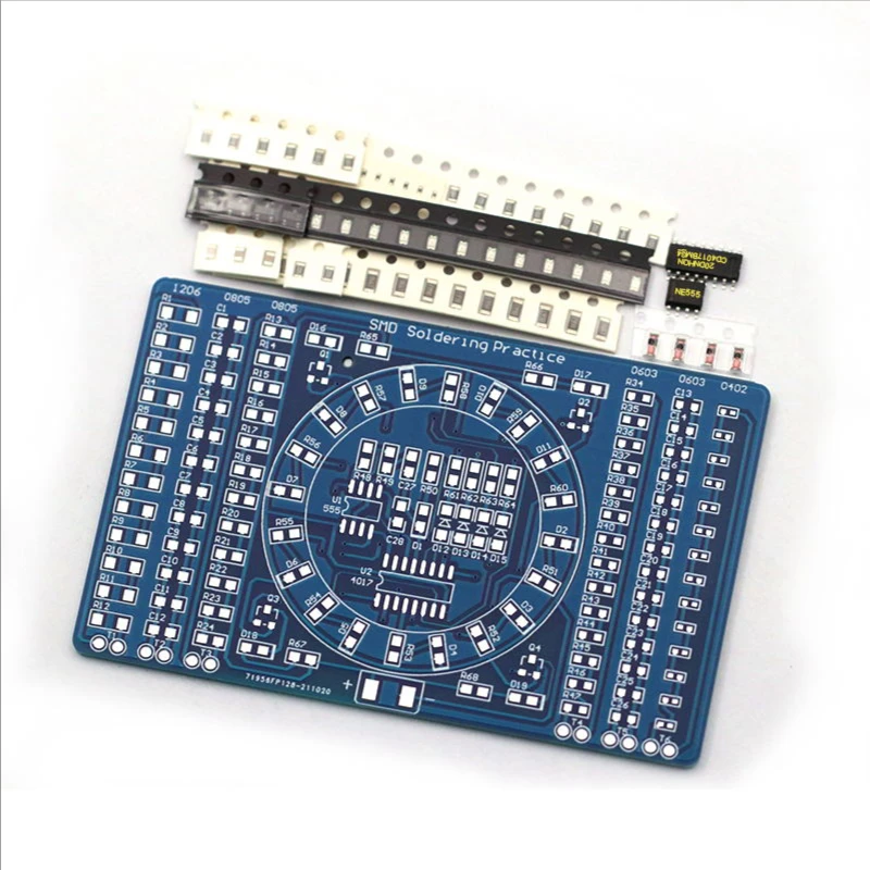 Diy Electronics Workbench - SMT SMD ส่วนประกอบอิเล็กทรอนิกส์ Welding Practice Board