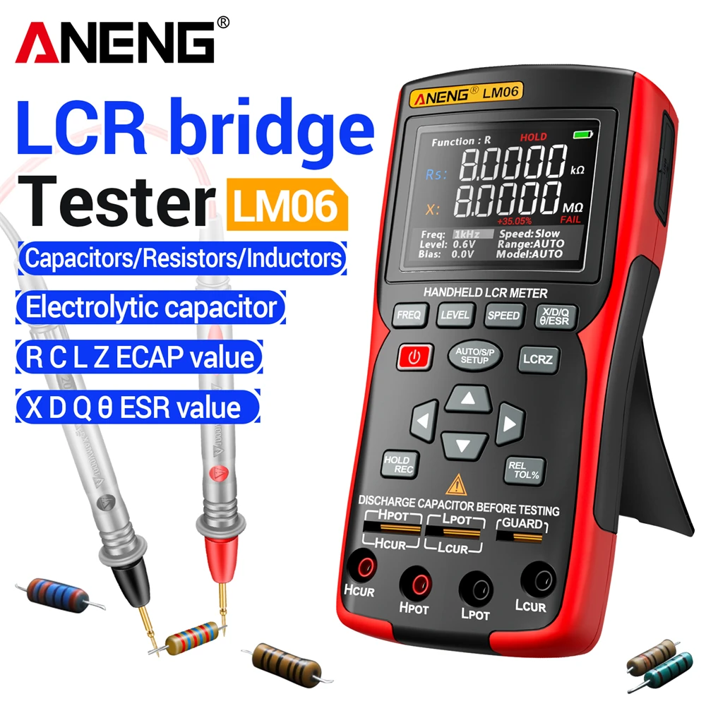 Diy Electronics Workshop - เครื่องวัด LCR บริดจ์มิเตอร์ LM06 อิเล็กทรอนิกส์ ESR