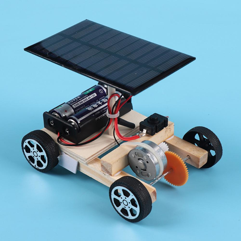 Diy Electronics Motor - ประกอบรถพลังงานแสงอาทิตย์สิ่งประดิษฐ์สร้างสรรค์ความสามารถของมอเตอร์เด็กการคิดอย่างมีสติ DIY ชุดอิเล็กทรอนิกส์ของเล่นเทคโนโลยีสำหรับเด็ก