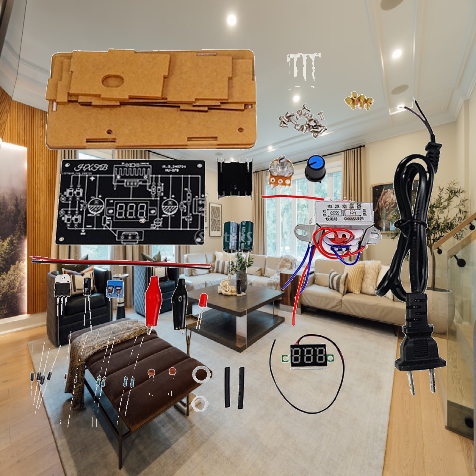 Diy Electronics Workshop - บอร์ดฝึกหัดการบัดกรี วัสดุ PC ทนทาน ชุดอุปกรณ์อิเล็กทรอนิกส์ DIY