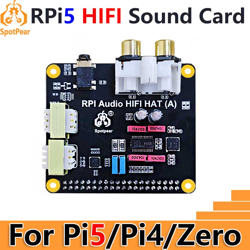 Raspberry Pi Zero - Raspberry Pi5 เสียง HIFI หมวก PCM5122