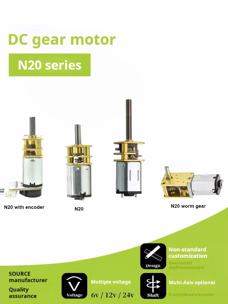 Diy Boat Electronics - 6V 12V 15-6000RPM GA12-N20 DC มอเตอร์เกียร์ย้อนกลับควบคุมเสียงต่ําสําหรับ