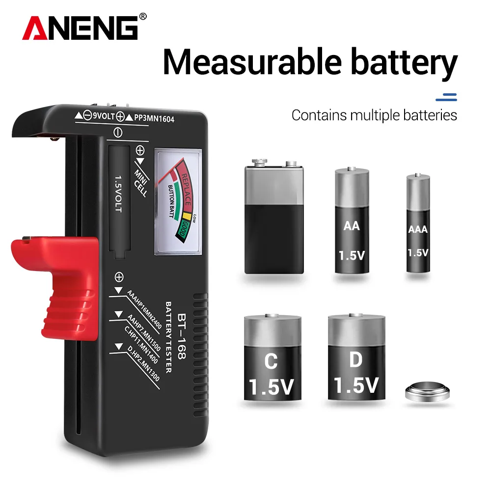 Diy Electronics Test Equipment - ANENG BT-168/ BT-168D แบตเตอรี่เครื่องทดสอบความจุ Checkered Charge