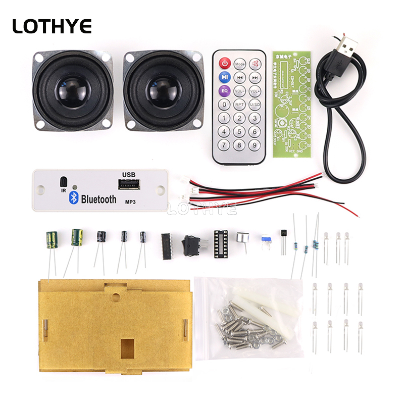 Diy Audio Electronics Kit - มินิแอมพลิฟายเออร์บลูทูธ 3W*2 ชุดทำลำโพง DIY ชุดอิเล็กทรอนิกส์ สองช่องสัญญาณ