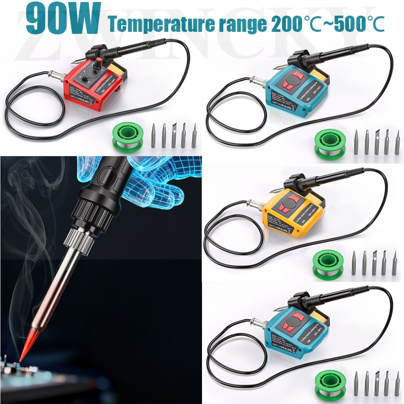 Soldering Iron Kit - สถานีบัดกรีไร้สายสำหรับแบตเตอรี่ Makita 18V เครื่องบัดกรีไฟฟ้าแบบพกพา 90W ชุดบัดกรีสำหรับ