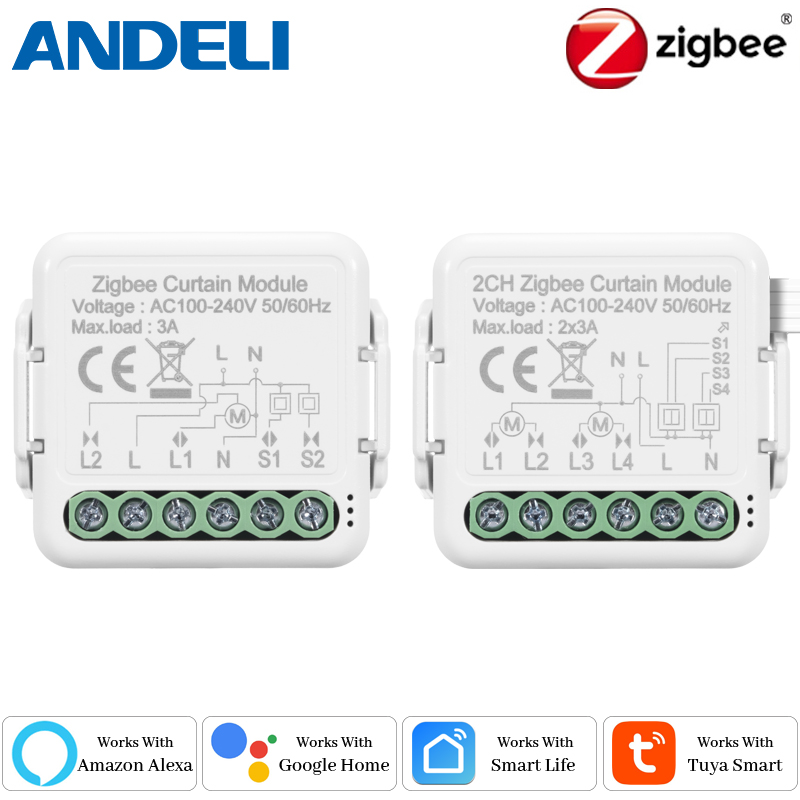 Diy Electronic Modules - โมดูลสวิตช์ม่านอัจฉริยะ Zigbee สำหรับม่านปรับแสง Tuya/Smartlife รีโมทคอนโทรล DIY