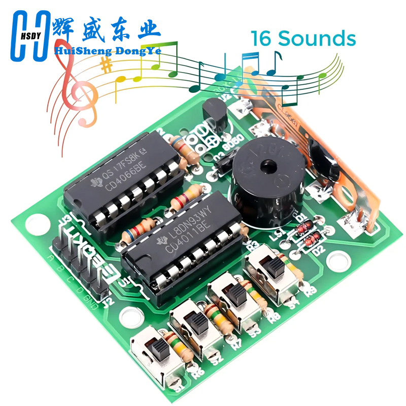 Diy Audio Electronics Kit - 16 เพลงเสียงกล่อง BOX-16 Board 16-Tone โมดูลอิเล็กทรอนิกส์