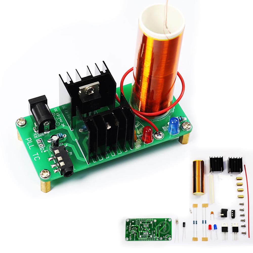 Diy Audio Electronics Kit - ชุดคิทคอยล์เทสลาอิเล็กทรอนิกส์ DIY 18V 2A พร้อมขั้วต่อเสียง 3.5