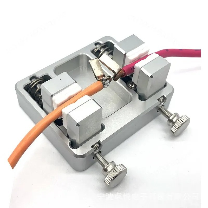 Diy Electronics Table - โต๊ะเชื่อมแผงวงจรอิเล็กทรอนิกส์ PCB พร้อมอุปกรณ์ยึดสายไฟสำหรับคลิปหนีบสายไฟ DuPont ชุดเครื่องมือเชื่อมสายไฟ DIY