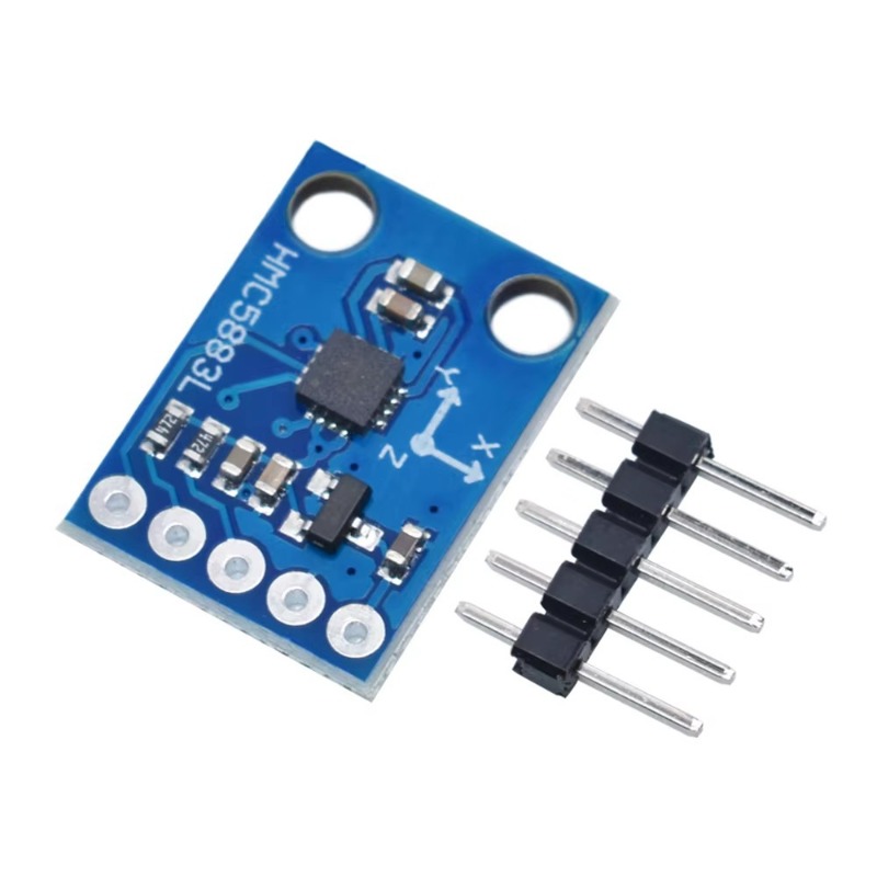 Diy Electronics Test Equipment - โมดูลแมกนีโตมิเตอร์สามแกน GY 273 QMC5883P เข็มทิศอิเล็กทรอนิกส์ดิจิตอล DIY