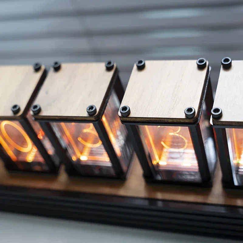 Diy Electronics Table - นาฬิกา Nixie Glow Tube สุดหรู ทำจากไม้
