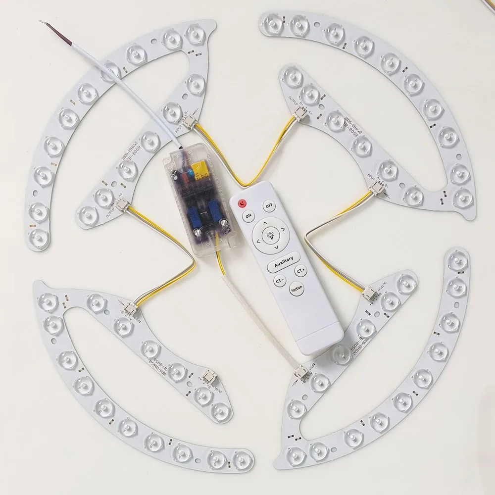 Diy Electronic Modules - ไฟโมดูลเลนส์ LED DIY ประกอบด้วยไดร์เวอร์รีโมทคอนโทรลอินฟราเรด 220V IR