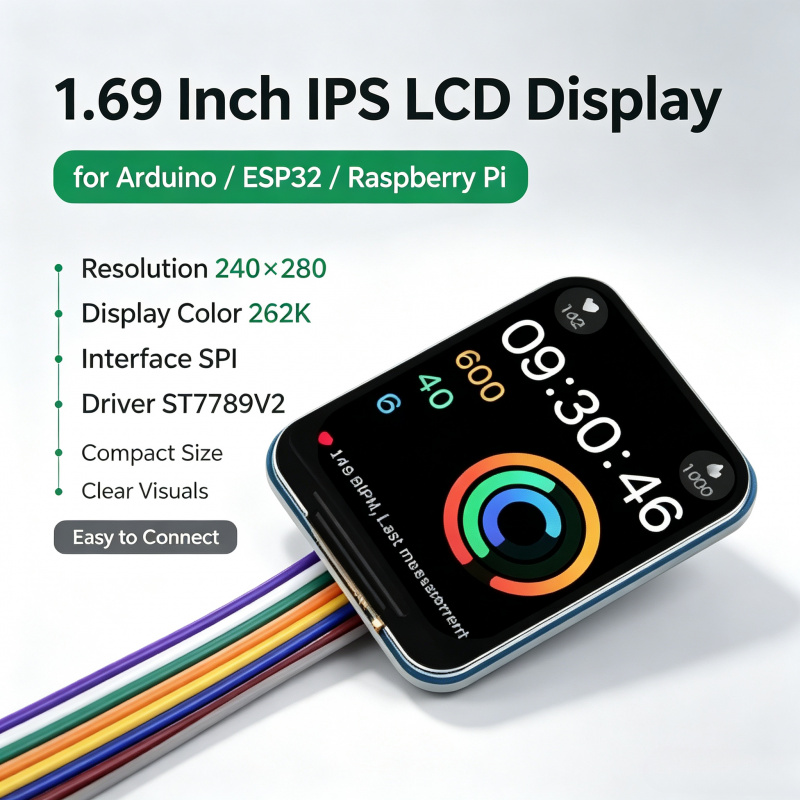 Raspberry Pi Zero - 1.69 นิ้ว IPS LCD โมดูล ST7789V2