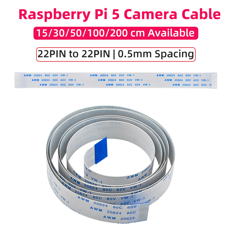 Raspberry Pi Zero - Raspberry Pi 5 สายกล้อง 22 Pin