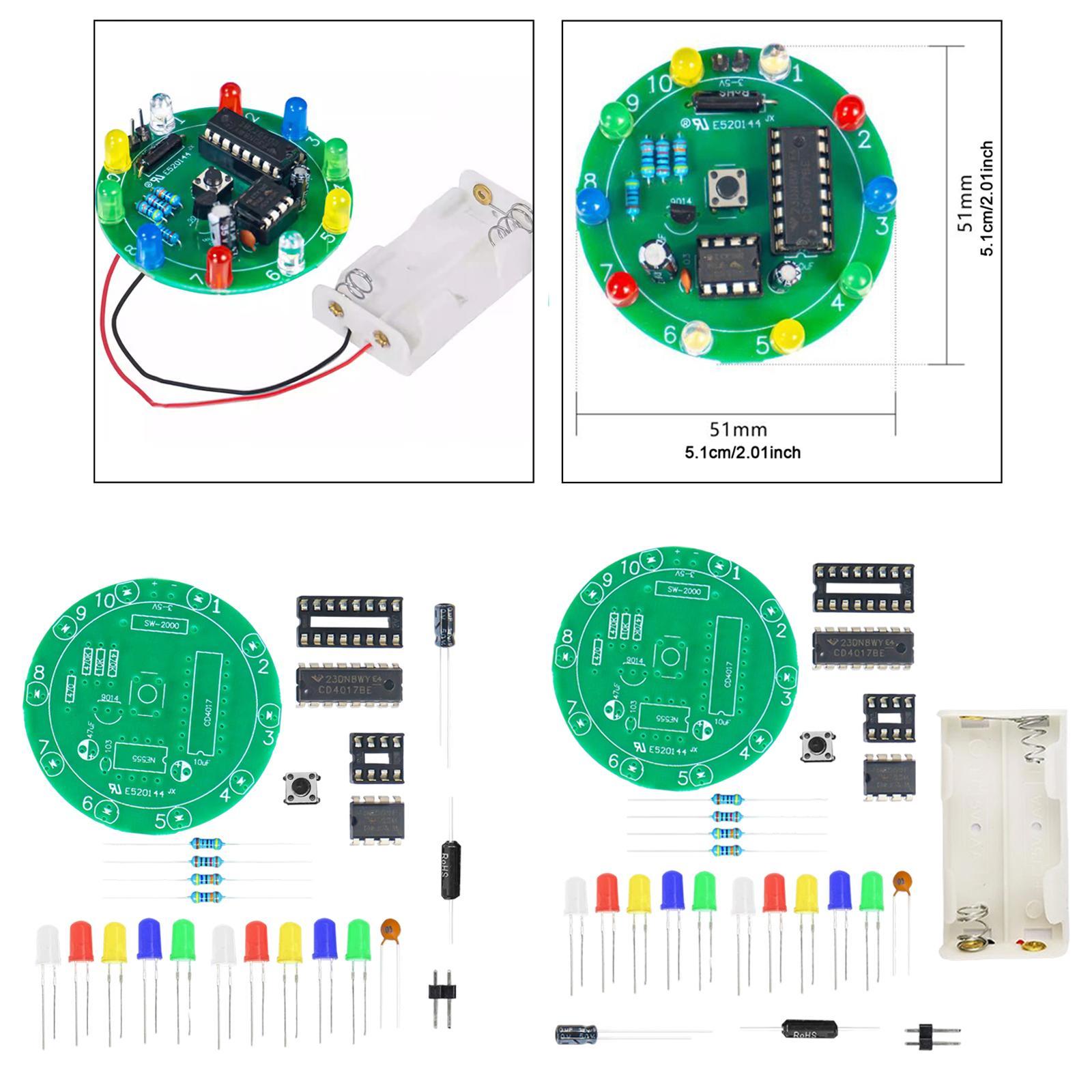 Interesting Diy Electronics Projects - ชุดอุปกรณ์อิเล็กทรอนิกส์ DIY วงล้อหมุนนำโชค ชุดงานบัดกรี โครงการสร้างสรรค์ที่น่าสนใจ เครื่องมือการเรียนรู้