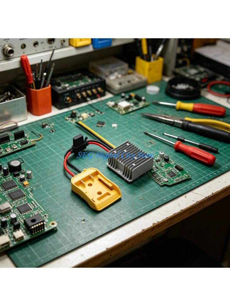 Diy Electronics Workshop - U75B แบตเตอรี่อะแดปเตอร์แปลงโมดูลสำหรับ DIY 12V การตั้งค่า 20A