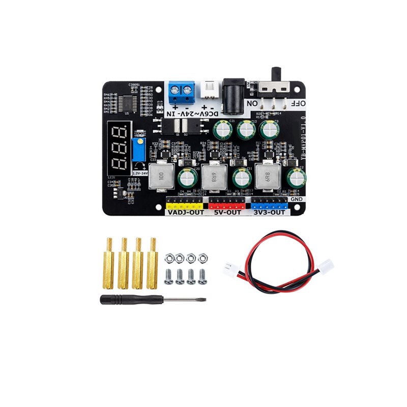 Diy Electronic Modules - B92B-โมดูลควบคุมแรงดันไฟฟ้า 6-24V ถึง 3.3V 5V ปรับได้