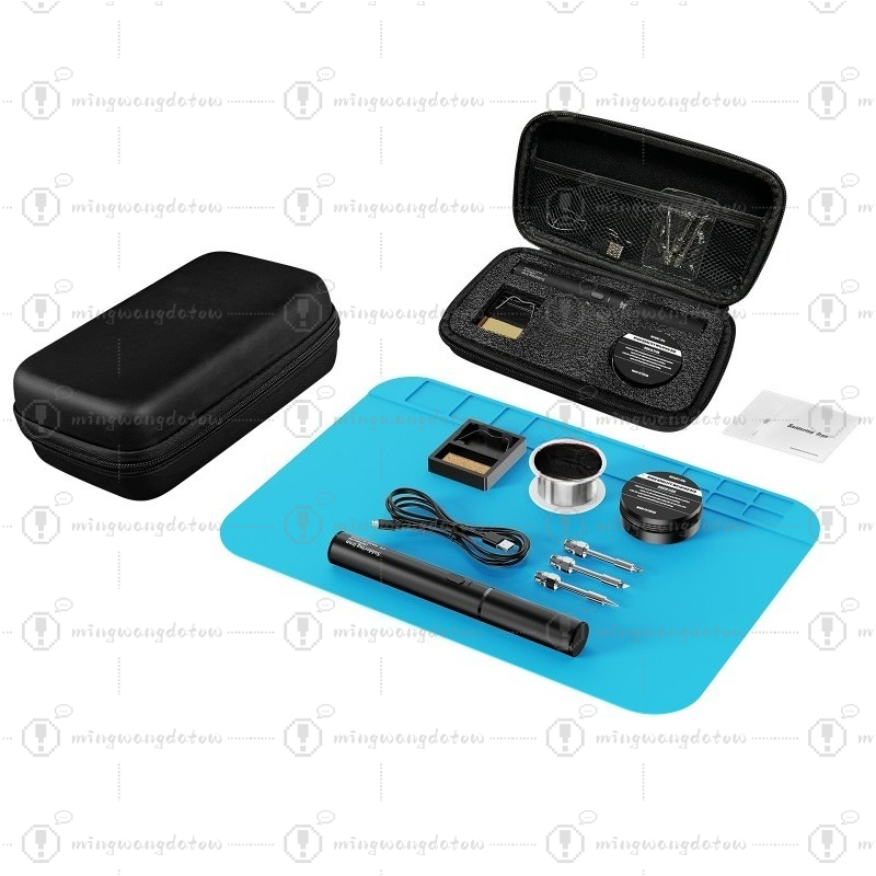 Soldering Iron Kit - หัวแร้งบัดกรีไร้สายแบบมินิ USB 5V แบบพกพา ปรับอุณหภูมิได้ ปากกาเชื่อม