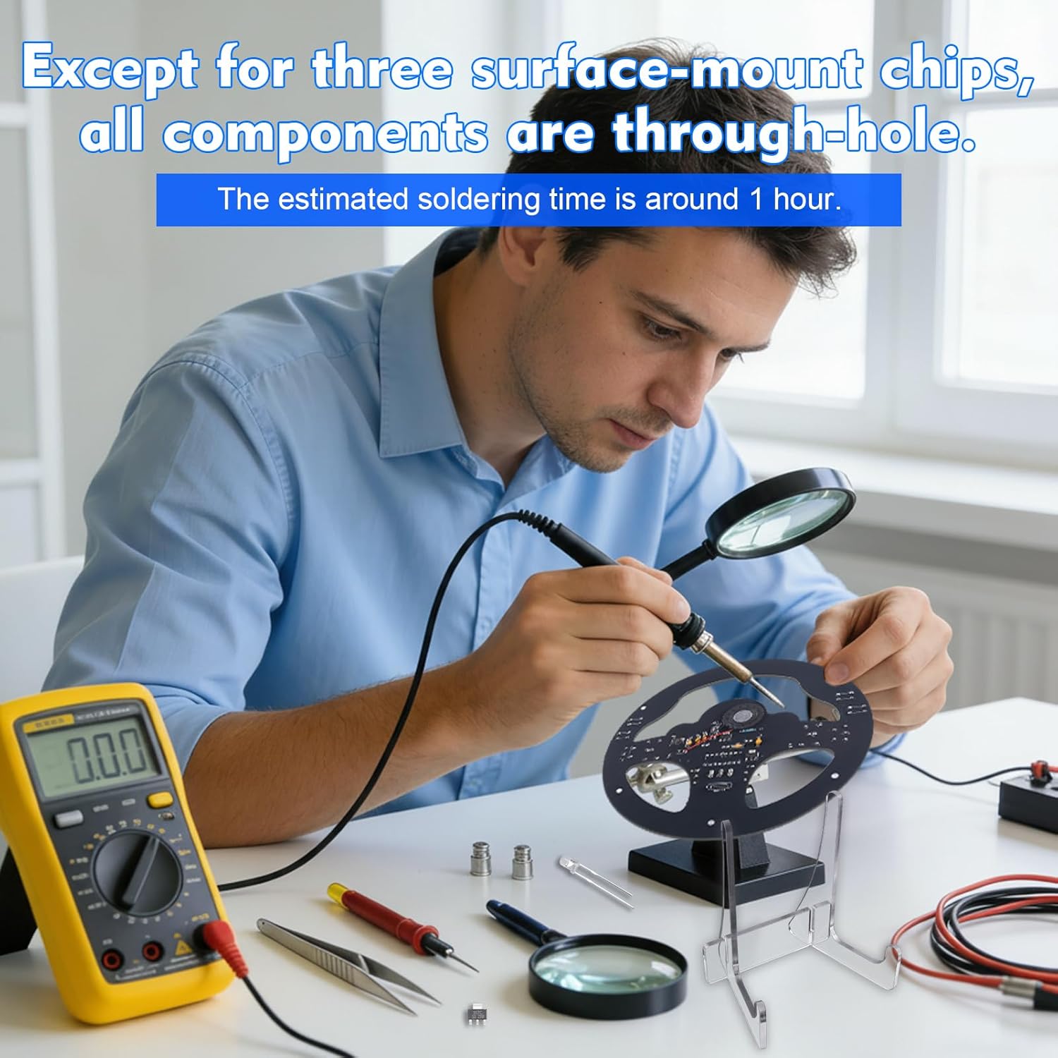 ชุดอุปกรณ์บัดกรีพวงมาลัยรถยนต์ - Diy Electronics Projects For Adults บทวิจารณ์และราคา