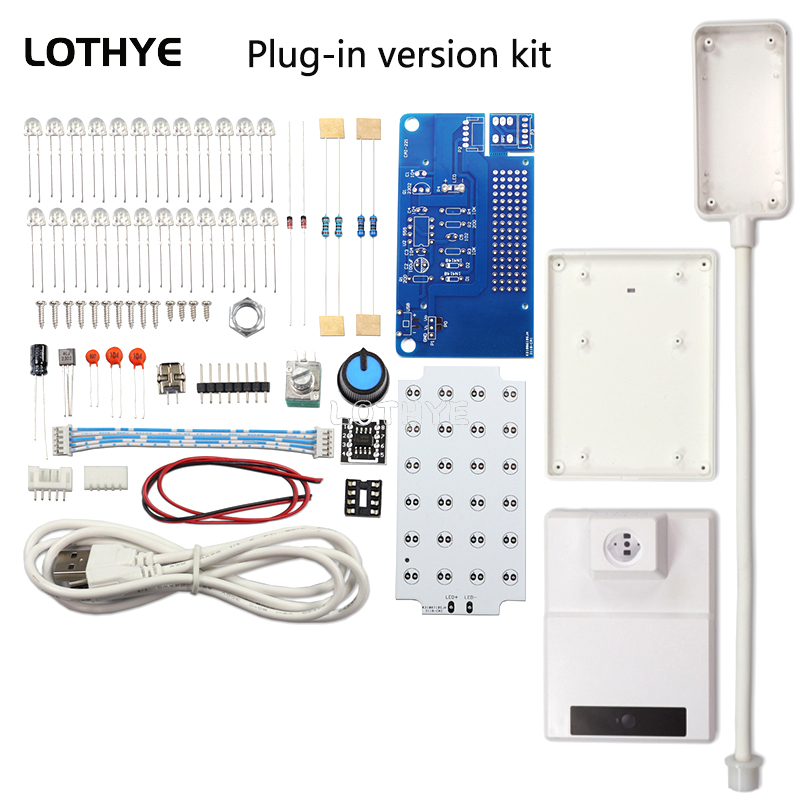 NE555 LED Dimming ตารางโคมไฟชุ - Diy Electronics Table บทวิจารณ์และราคา
