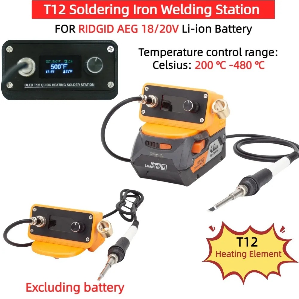 หัวแร้งไร้สาย T12 สำหรับแบตเตอ - Diy Electronics Bench บทวิจารณ์และราคา