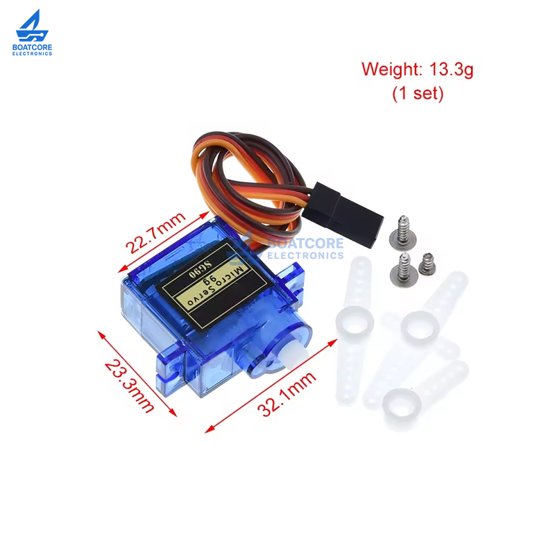 เซอร์โวมินิไมโคร SG90 9 กรัม 1 - Diy Boat Electronics บทวิจารณ์และราคา