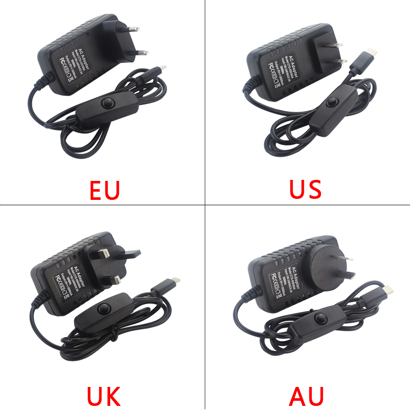 5V 3A Raspberry Pi 4 แหล่งจ่าย - Raspberry Pi Zero บทวิจารณ์และราคา