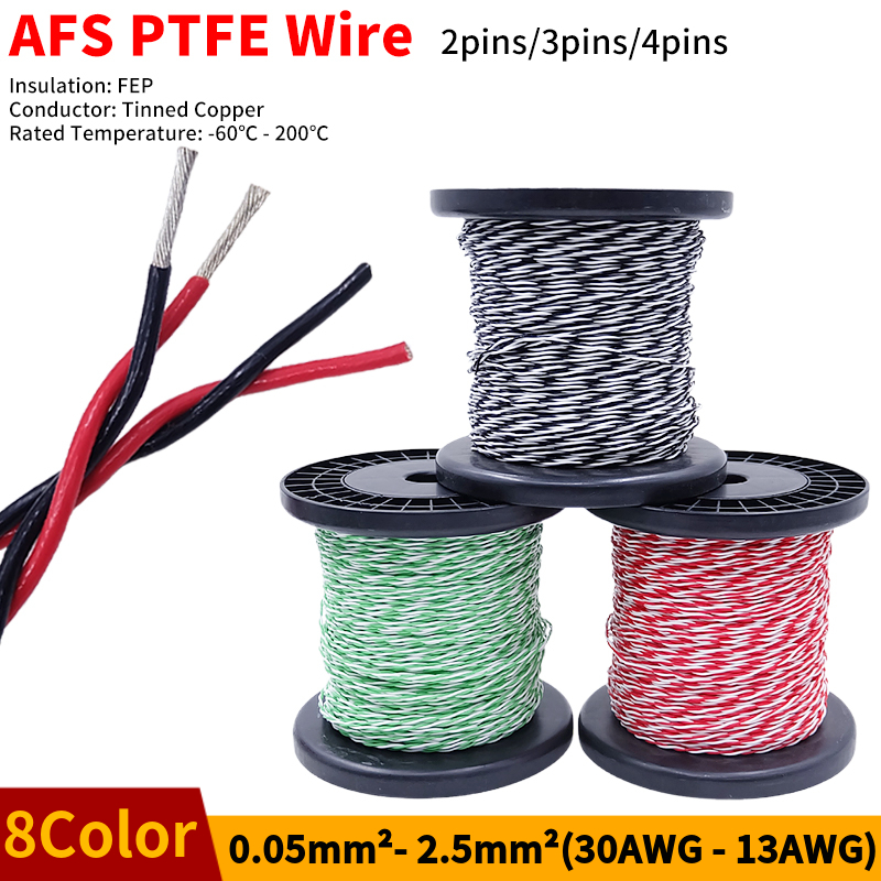PTFE ลวด AFS200 2pins 26/25/24 - Diy Electronics Audio บทวิจารณ์และราคา