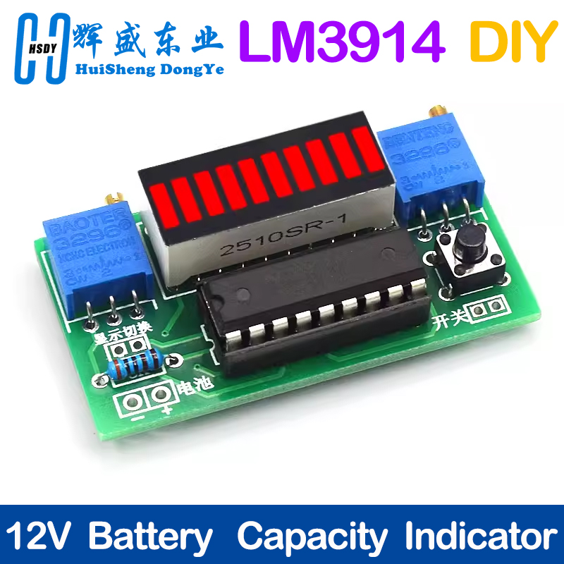 LM3914 10 Segment 3.7V แบตเตอร - Diy Electronics Test Equipment บทวิจารณ์และราคา