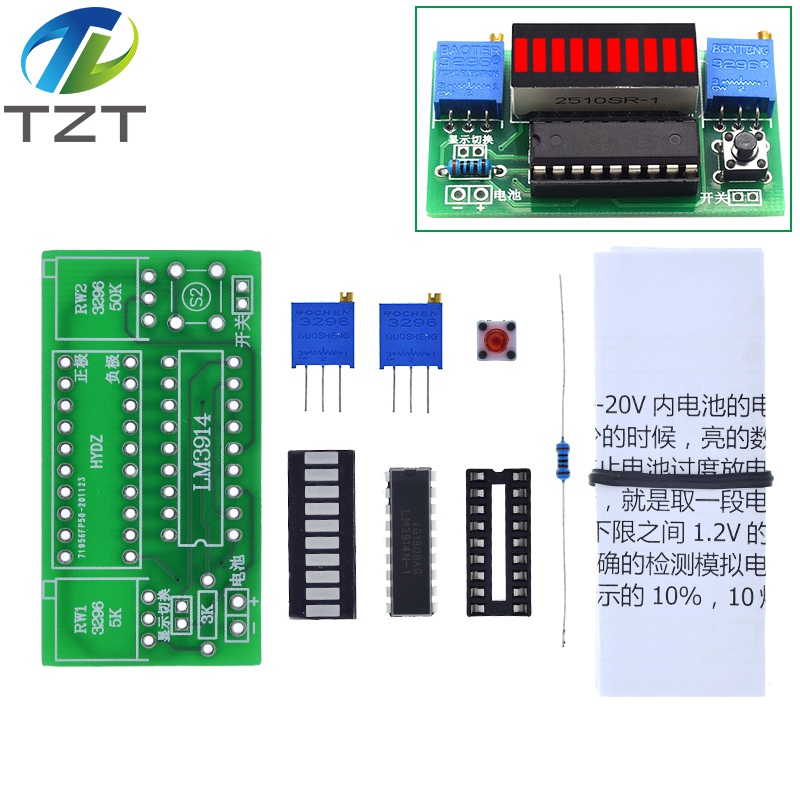 1/3 ชิ้น LM3914 โมดูลแสดงระดับ - Diy Electronics Test Equipment บทวิจารณ์และราคา