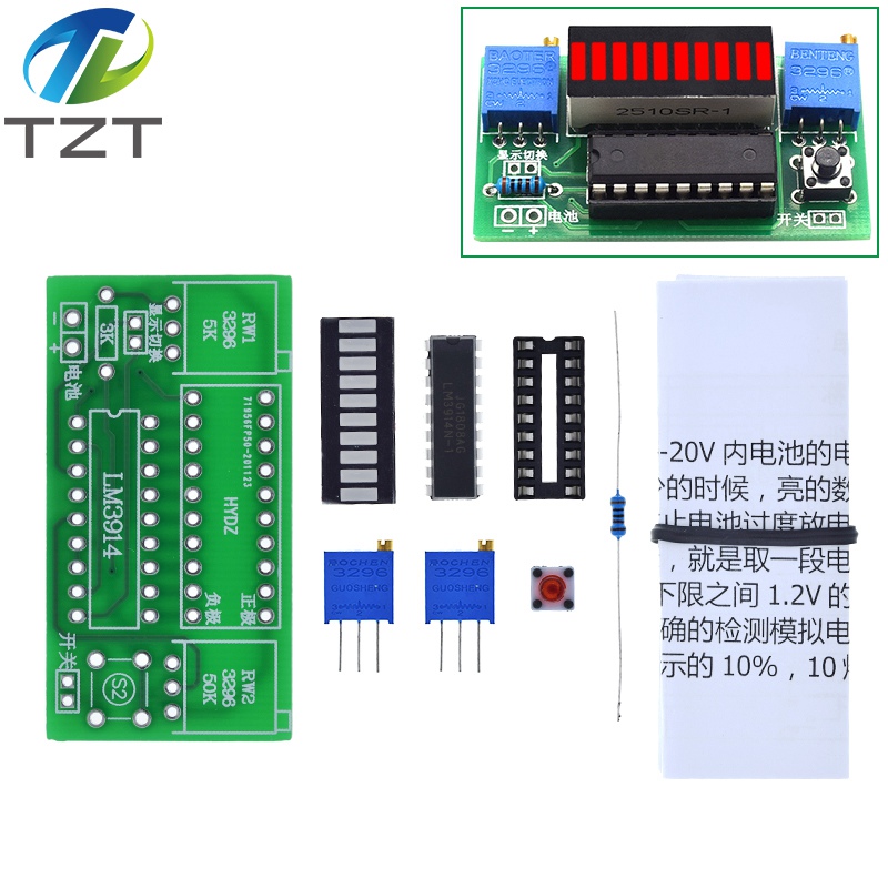 1/3 ชิ้น LM3914 โมดูลแสดงระดับ - Diy Electronics Test Equipment บทวิจารณ์และราคา