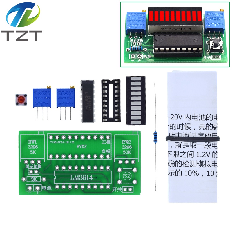 1/3 ชิ้น LM3914 โมดูลแสดงระดับ - Diy Electronics Test Equipment บทวิจารณ์และราคา