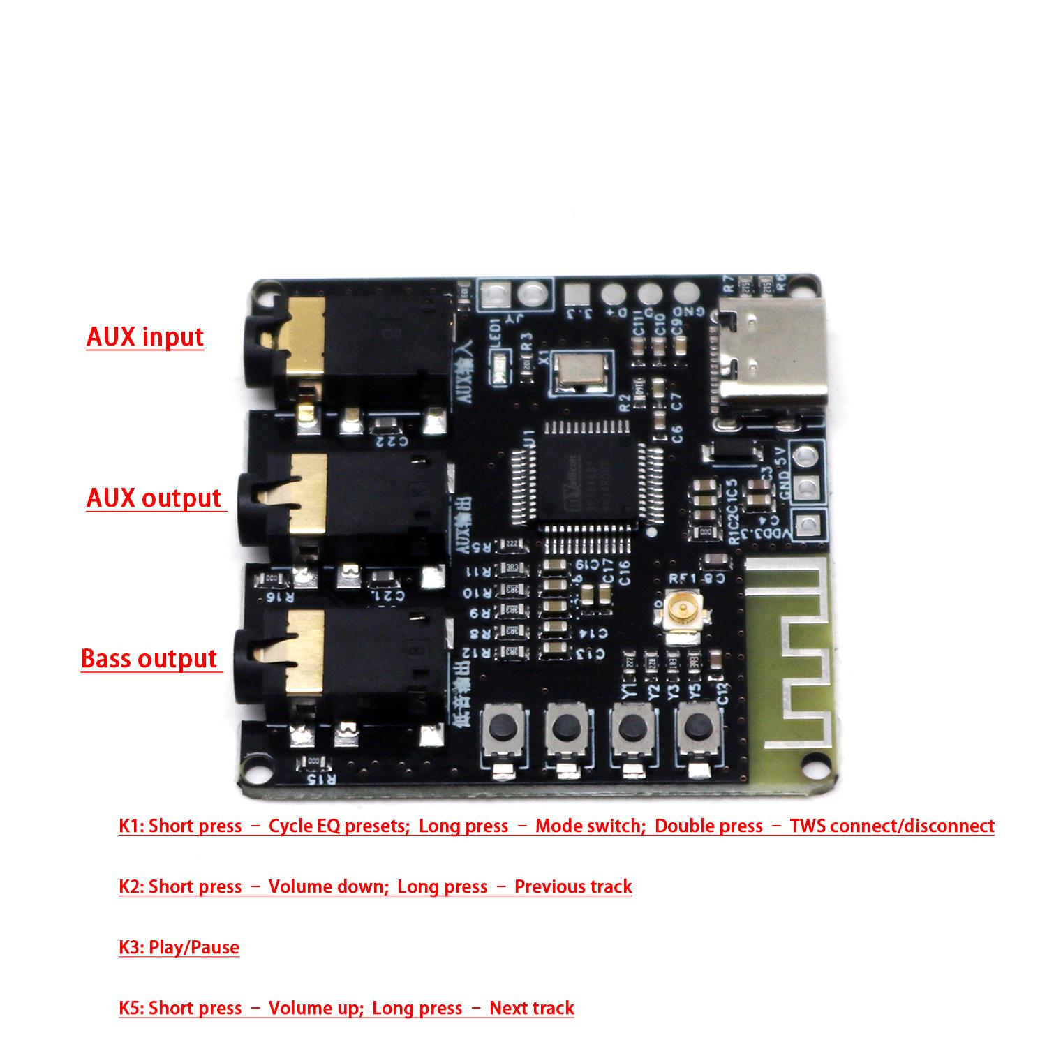 โมดูลปรับแต่งเสียงบลูทูธ DSP B - Diy Audio Electronics Kit บทวิจารณ์และราคา
