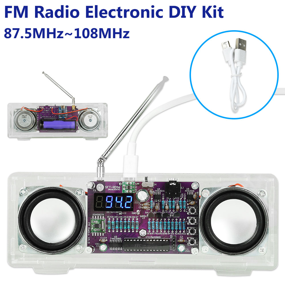 ชุดอุปกรณ์วิทยุ FM อิเล็กทรอนิ - Diy Electronics Youtube Channel บทวิจารณ์และราคา