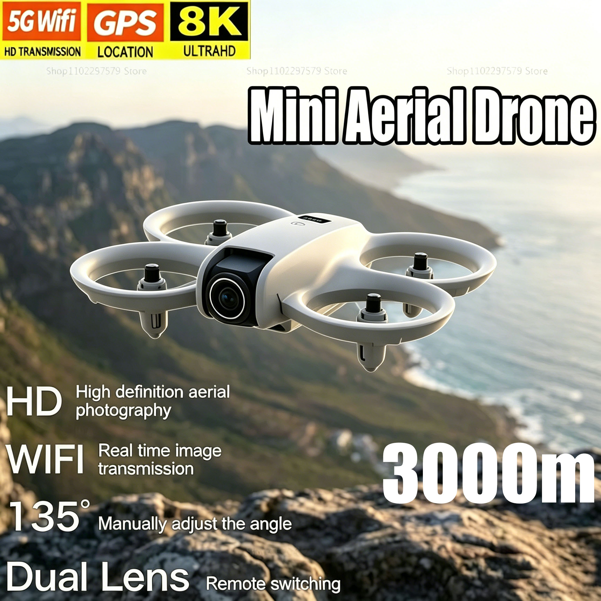 มินิโดรนพร้อมกล้อง 8K HD FPV โ - Diy Drone Electronics Kit บทวิจารณ์และราคา