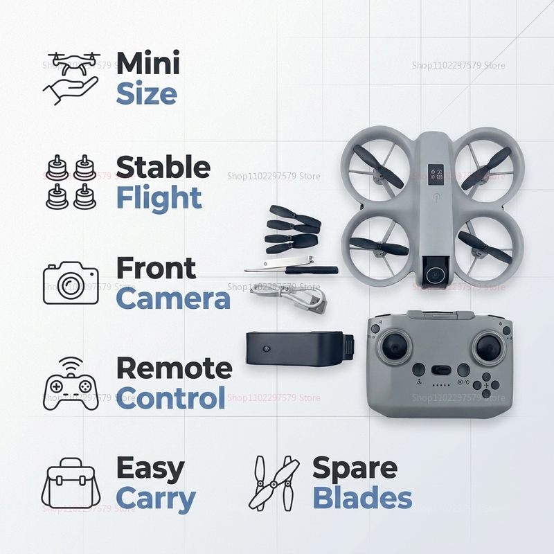 มินิโดรนพร้อมกล้อง 8K HD FPV โ - Diy Drone Electronics Kit บทวิจารณ์และราคา