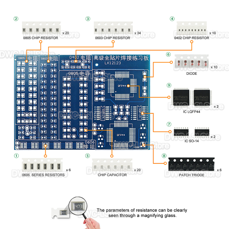 08 ส่วนประกอบแพทช์ Welding Pra - Diy Electronics Workbench บทวิจารณ์และราคา