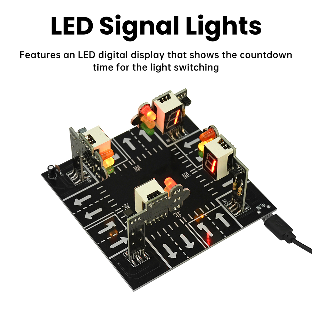 ชุดจำลองสัญญาณไฟจราจรพร้อมเสีย - Diy Electronics Projects For Adults บทวิจารณ์และราคา