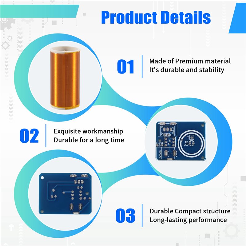 ชุดคอยล์เทสลาขนาดเล็ก ABJG-BD2 - Diy Electronic Modules บทวิจารณ์และราคา