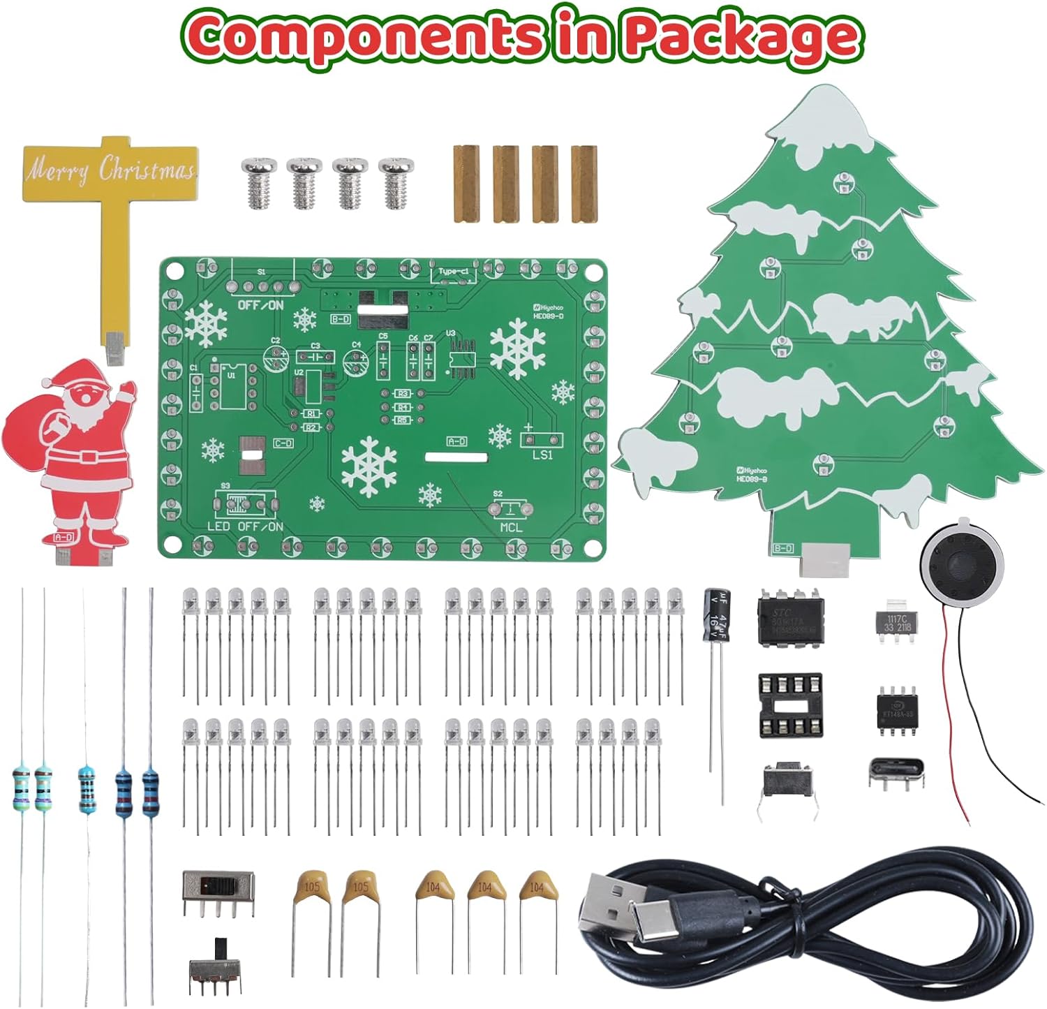 ชุดอุปกรณ์ประกอบต้นคริสต์มาสดน - Diy Electronics Projects For Adults บทวิจารณ์และราคา