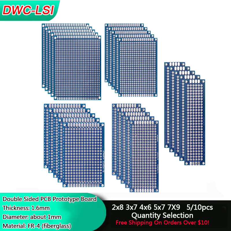5/10PCS บอร์ด PCB สองด้านสีน้ำ - Diy Electronics Workbench บทวิจารณ์และราคา