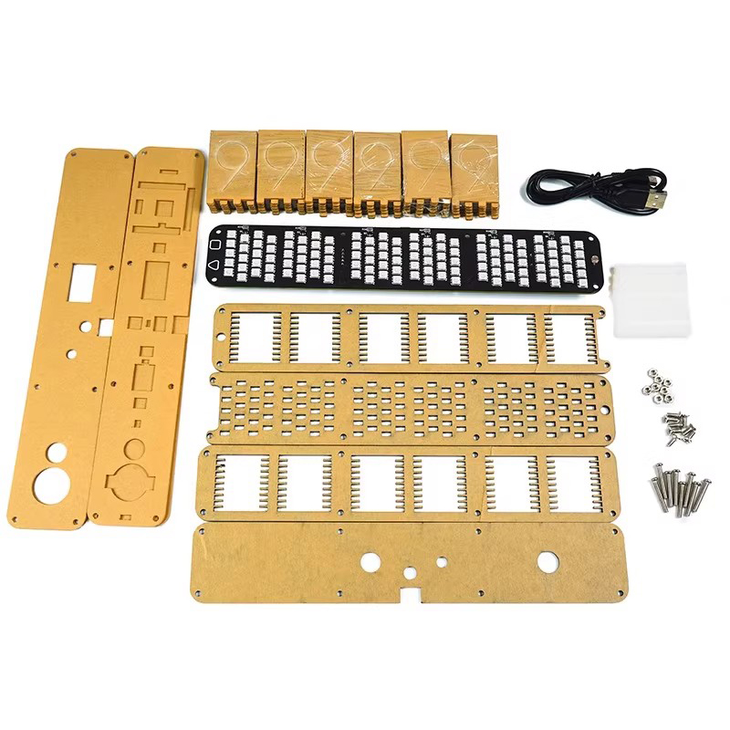 ชุดนาฬิกาหลอดเรืองแสง DIY นาฬิ - Diy Electronics Table บทวิจารณ์และราคา
