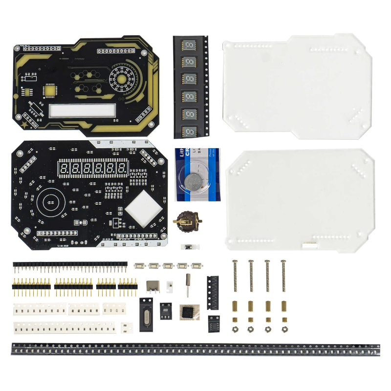 DIY นาฬิกาตั้งโต๊ะชุดนาฬิกาดิจ - Diy Electronics Table บทวิจารณ์และราคา