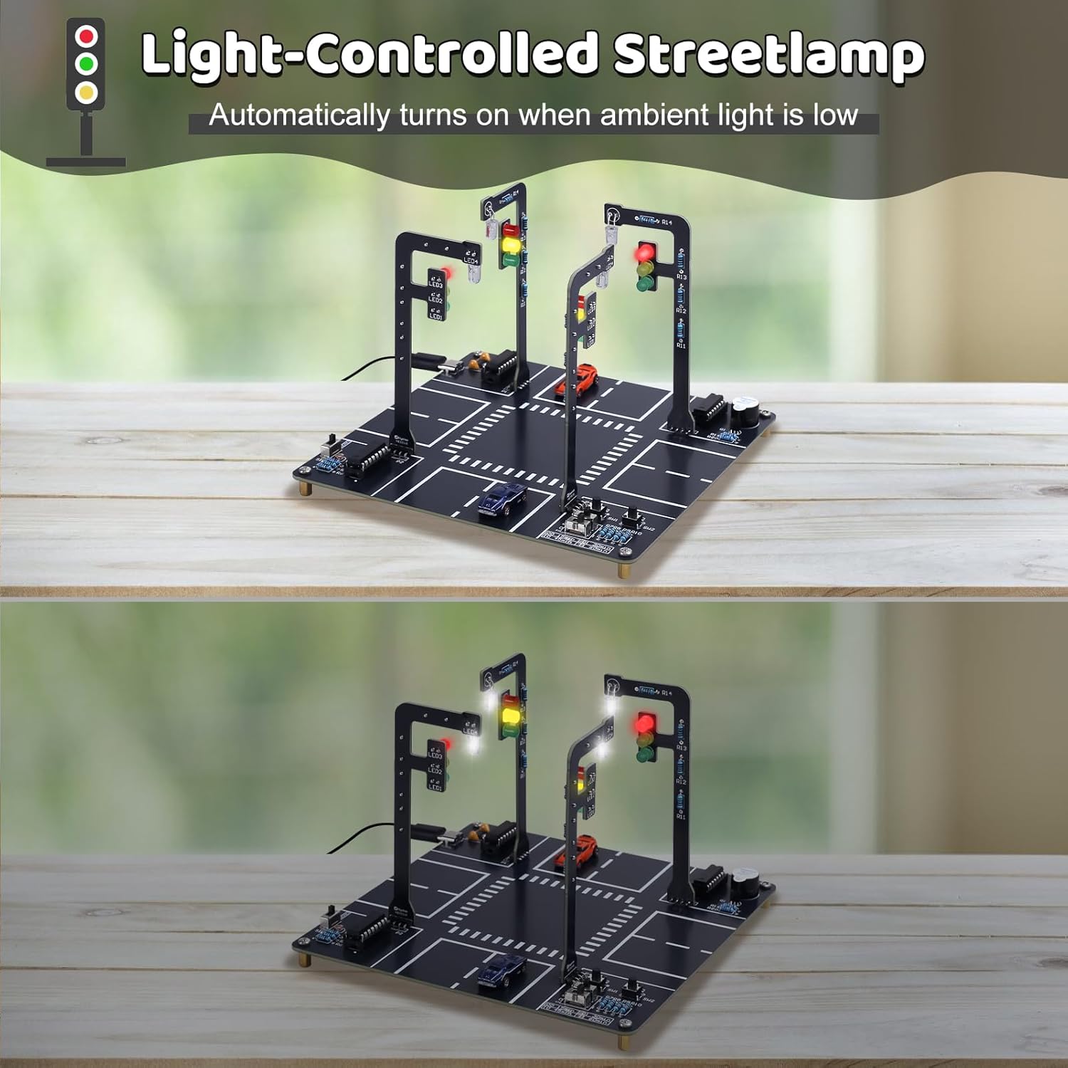 ชุดจำลองสัญญาณไฟจราจรพร้อมเสีย - Diy Electronics Projects For Adults บทวิจารณ์และราคา