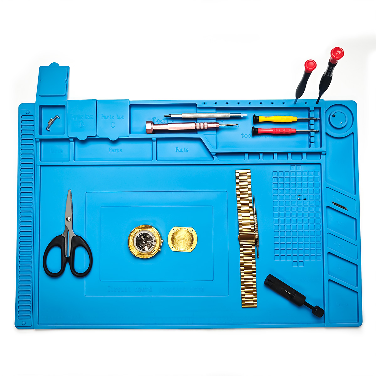 แผ่นซิลิโคนสำหรับซ่อมอุปกรณ์ดิ - Diy Electronics Workbench บทวิจารณ์และราคา